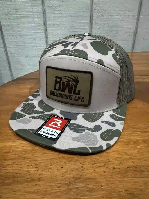 BWL Green Camo Flat Bill Hat