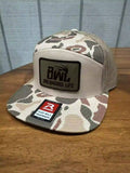 BWL Tan Camo Flat Bill Hat